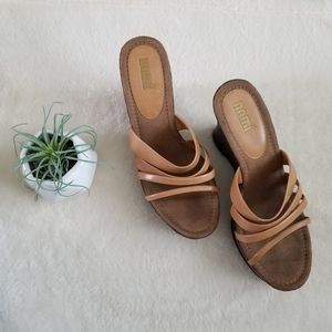 Nomi Strap Wedge Platform Sandals Heels